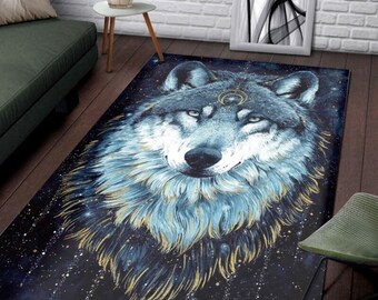 Hand Tufted Wolf Skin Wool Carpet  Home 3x5 Decorative Living Room Bedroom Guest .
