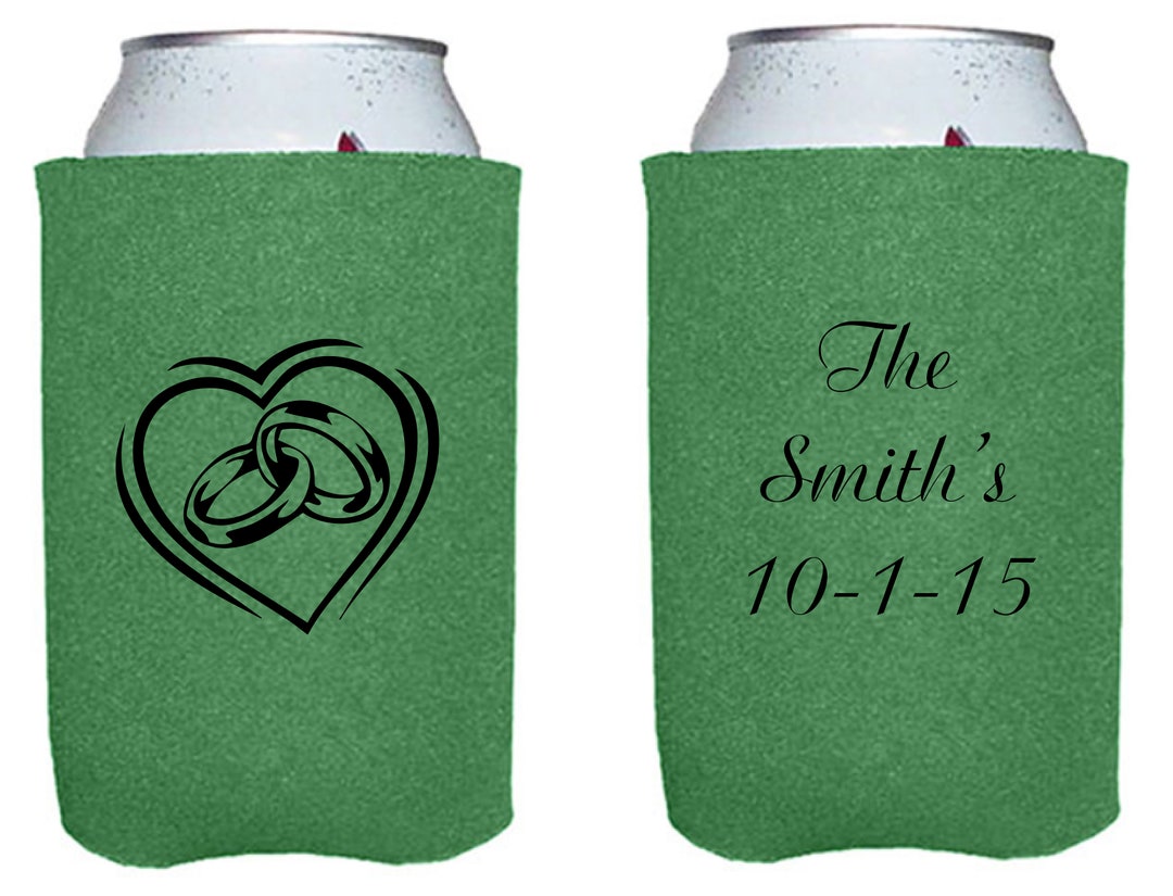 Personalized Can Koozies for Special Events Wedding Can Cooler Etsy