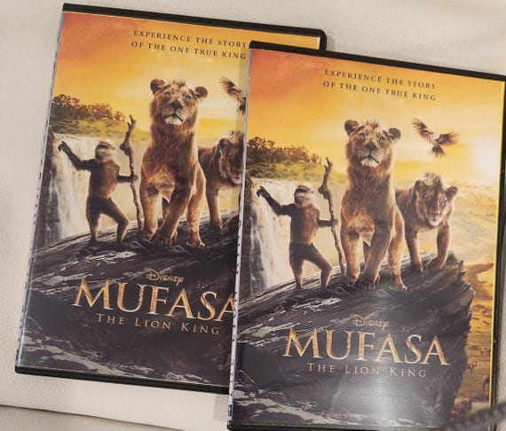 Mufasa the Lion King DVD New Movie