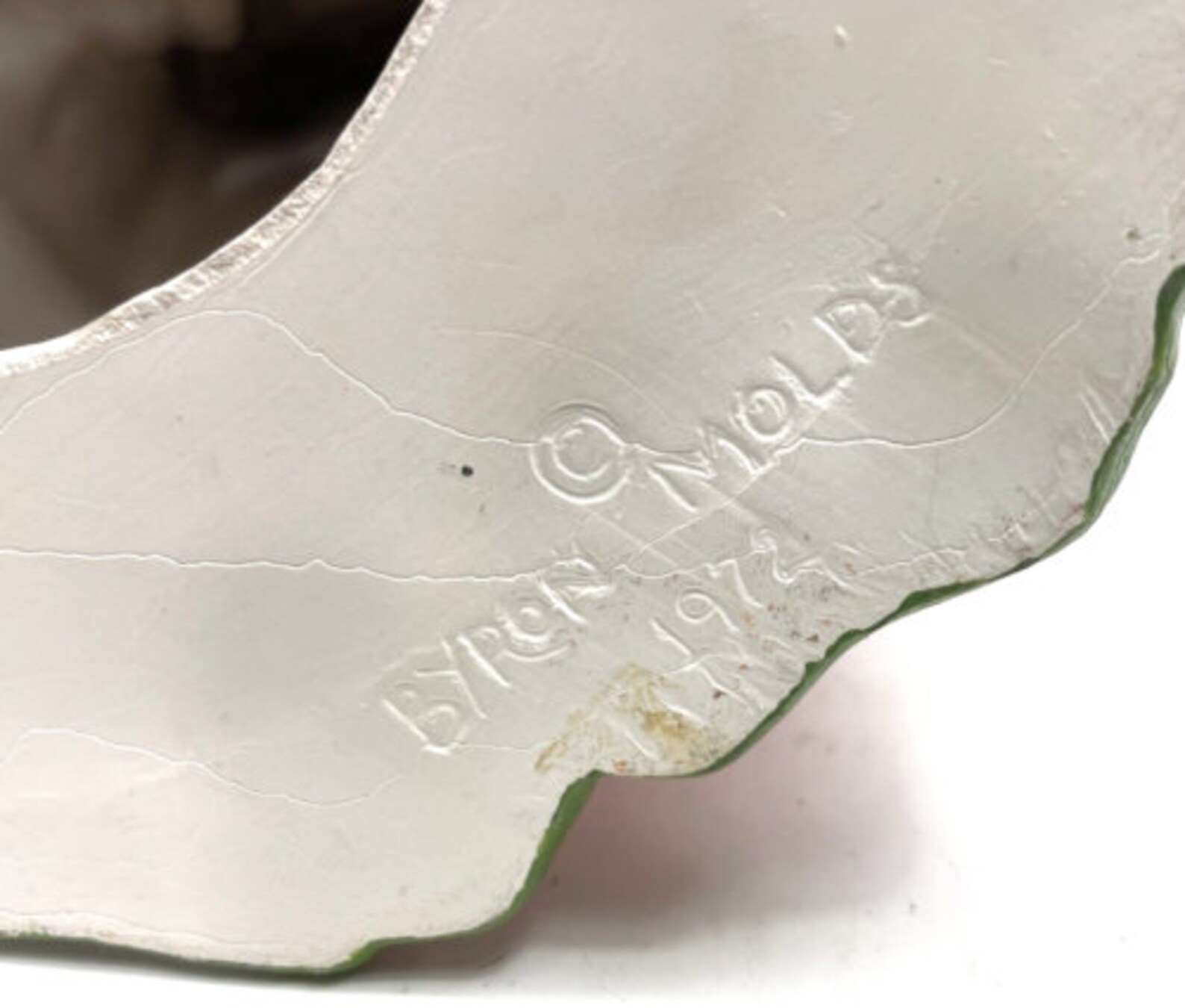 Byron Molds 1972 Hand Painted Ceramic Halloween Witch on Jackolantern