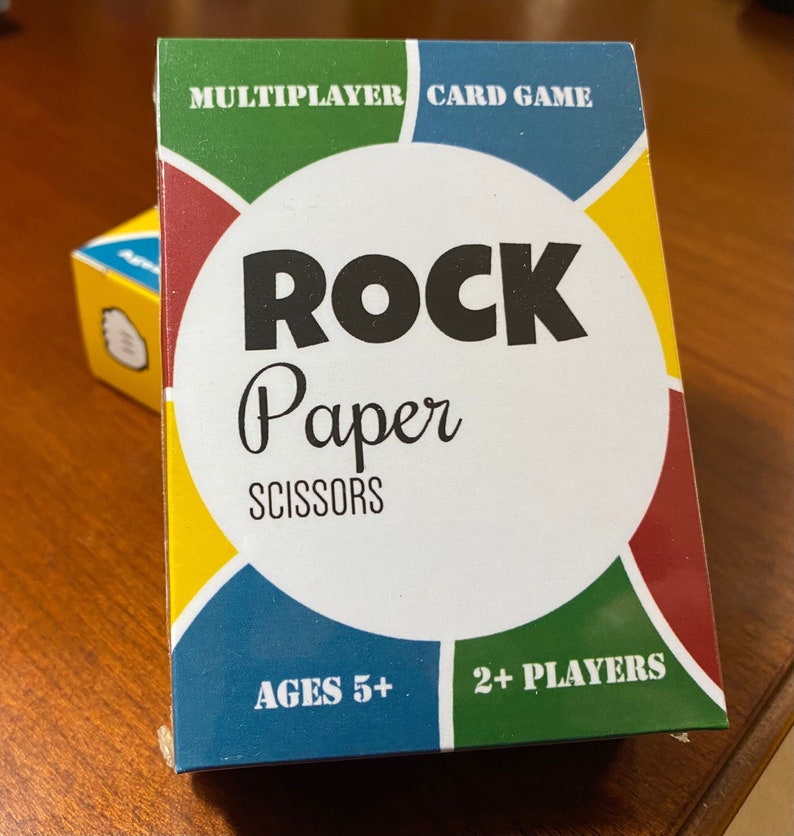 Rock, Paper, Scissors Multiplayer Card Game Etsy