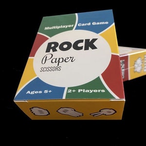 Juego de cartas multijugador de piedra, papel, tijeras