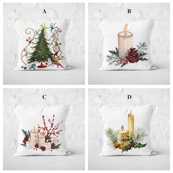 Christmas Tree Pillow Covers Etsy
