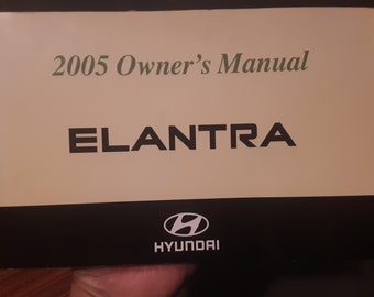 Vintage Hyundai Elantra 2005 Owners Manual, Handbook and Warranty Information