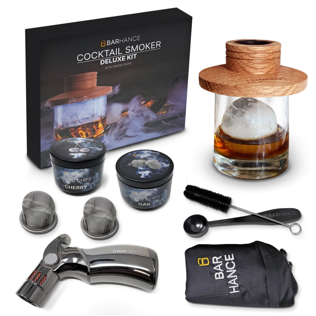 Cocktail Smoker Kit by Barhance Cocktail Smoking Kit in Stylish Bag