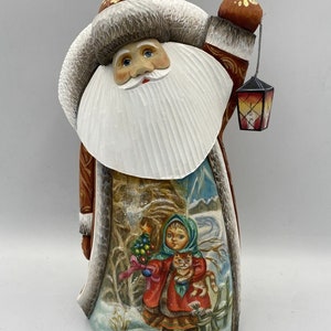 Santa Claus handmade from linden wood