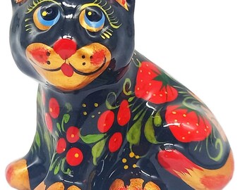 Estatuilla El gato (cerámica)