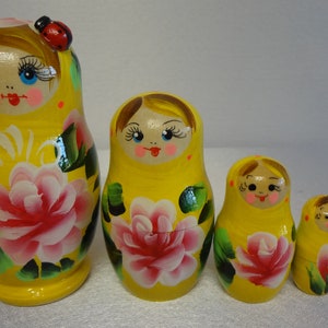Matryoshka doll &quot;Ladybug Yellow&quot;