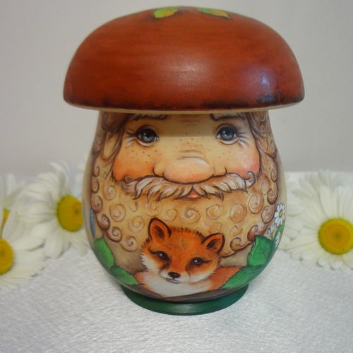 Large shops Podberezovik mushroom matryoshka box without attachments