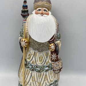 Santa Claus handmade from linden wood 12.2 inches