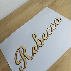 Lettering wood
