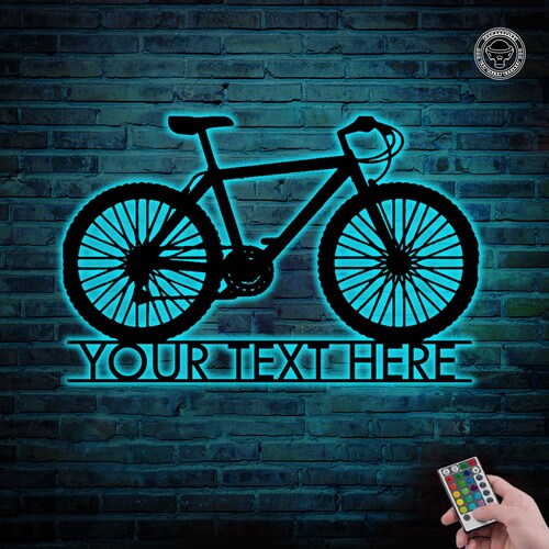 Custom Bike Sign Bicycle LED Neon Sign Bicycle Wall Decor - Etsy