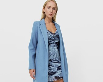 light blue winter coat