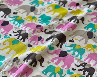 Elephant print | Great for baby quilt | 2.75 yards | Free Shipping in US