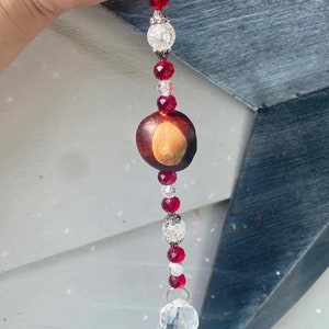 Ohio State Sun Catcher, Buckeye Sun Catcher, Buckeyes Home Decor, OSU Car Mirror Hanger, Ohio State fan gift, Men or Women Gift