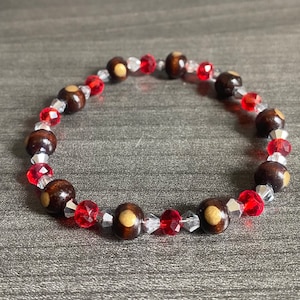 Ohio State Bracelet, Buckeyes Bracelet, Ohio State Fan Gift, Buckeye Christmas Present, Ohio State Tailgate, Womens Buckeye Bracelet