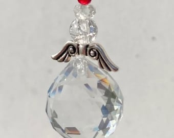 Ohio State Angel Sun Catcher, Buckeyes Sun Catcher, Ohio State Memorial Sun Catcher, Gift for Ohio State fan, Buckeye Angel Sun Catcher