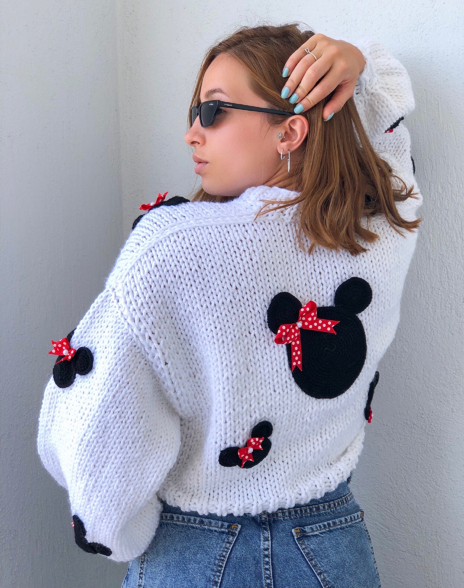 ORGANICMIRA Mickey Mouse Knit Pattern Chunky Knit Knit - Etsy