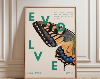 Butterfly Exhibition Poster: Vintage Wall Art Print (Digital Download)
