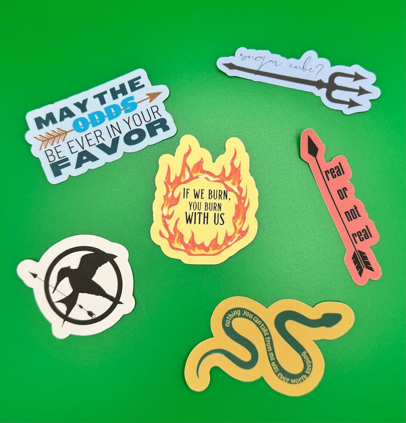 Hunger Games Sticker Pack Etsy