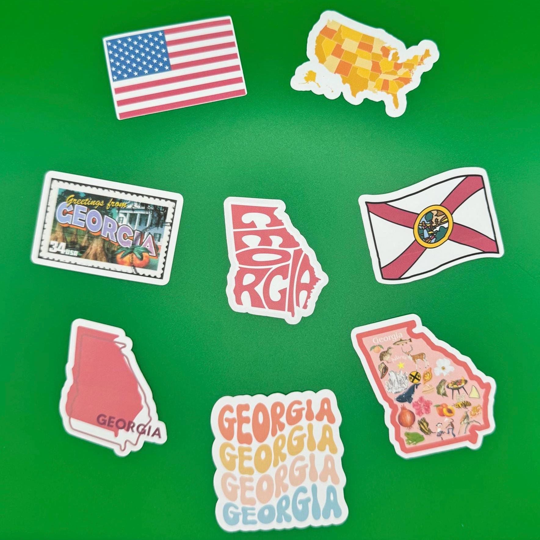 Georgia State Sticker Pack - Etsy