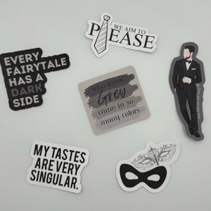 Vijftig tinten grijs filmstickerpakket