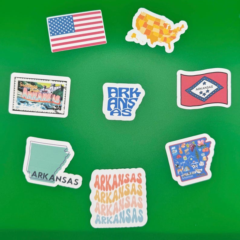Arkansas State Sticker Pack - Etsy