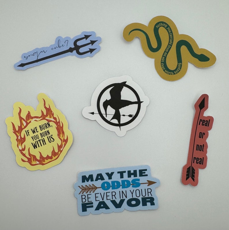 Hunger Games Sticker Pack Etsy