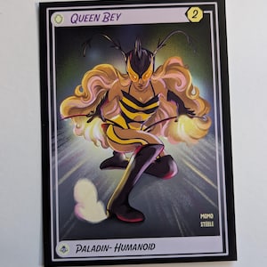 Queen Bey Trading Card Postcard Print