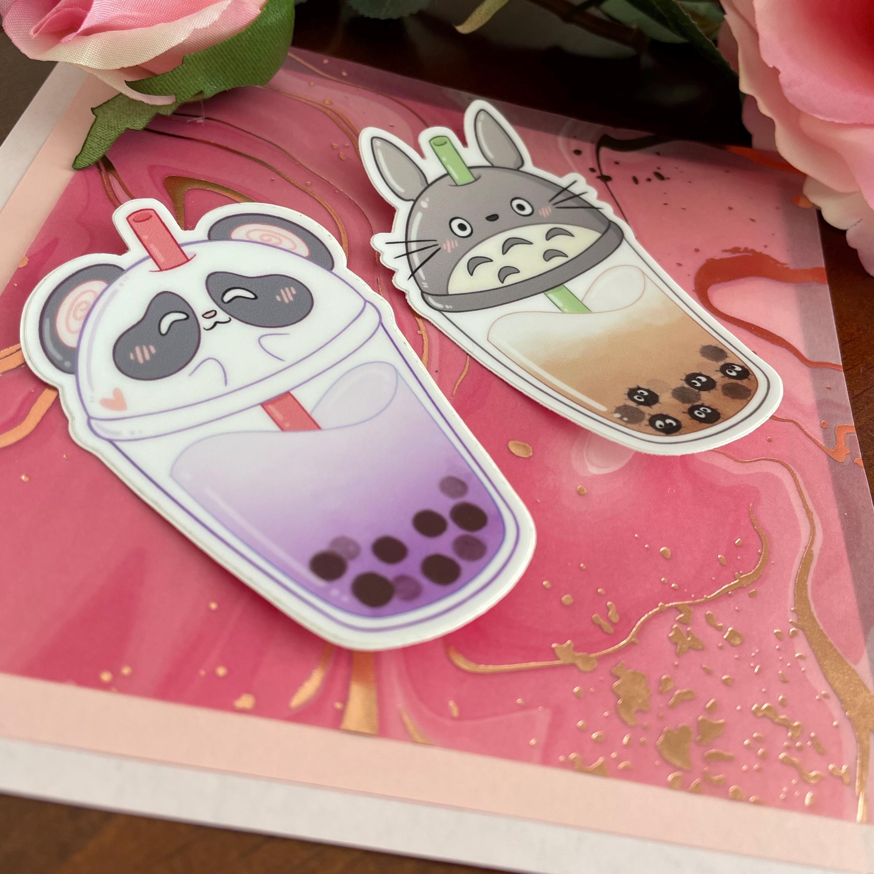 Bubble Tea | Boba Drinks | Tapioca | Kawaii Vinyl Matte Stickers ...