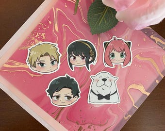Happy Family | Kawaii Vinyl Matte Stickers | Waterproof and Dishwasher Safe