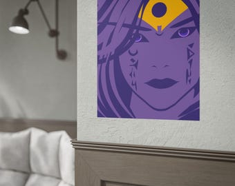 Xal'atath Supremacy Cinematic Art Print (Saturated Purple)