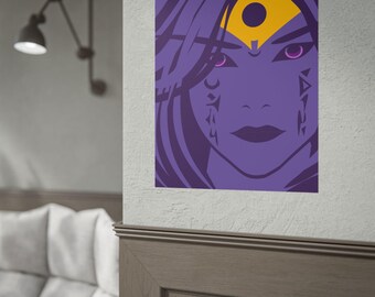 Xal'atath Supremacy Cinematic Art Print (Darker Purple)