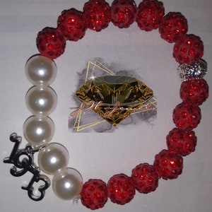 AKA or Delta Sorority Bead Bracelet