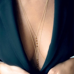 Body chain, minimalist body jewelry