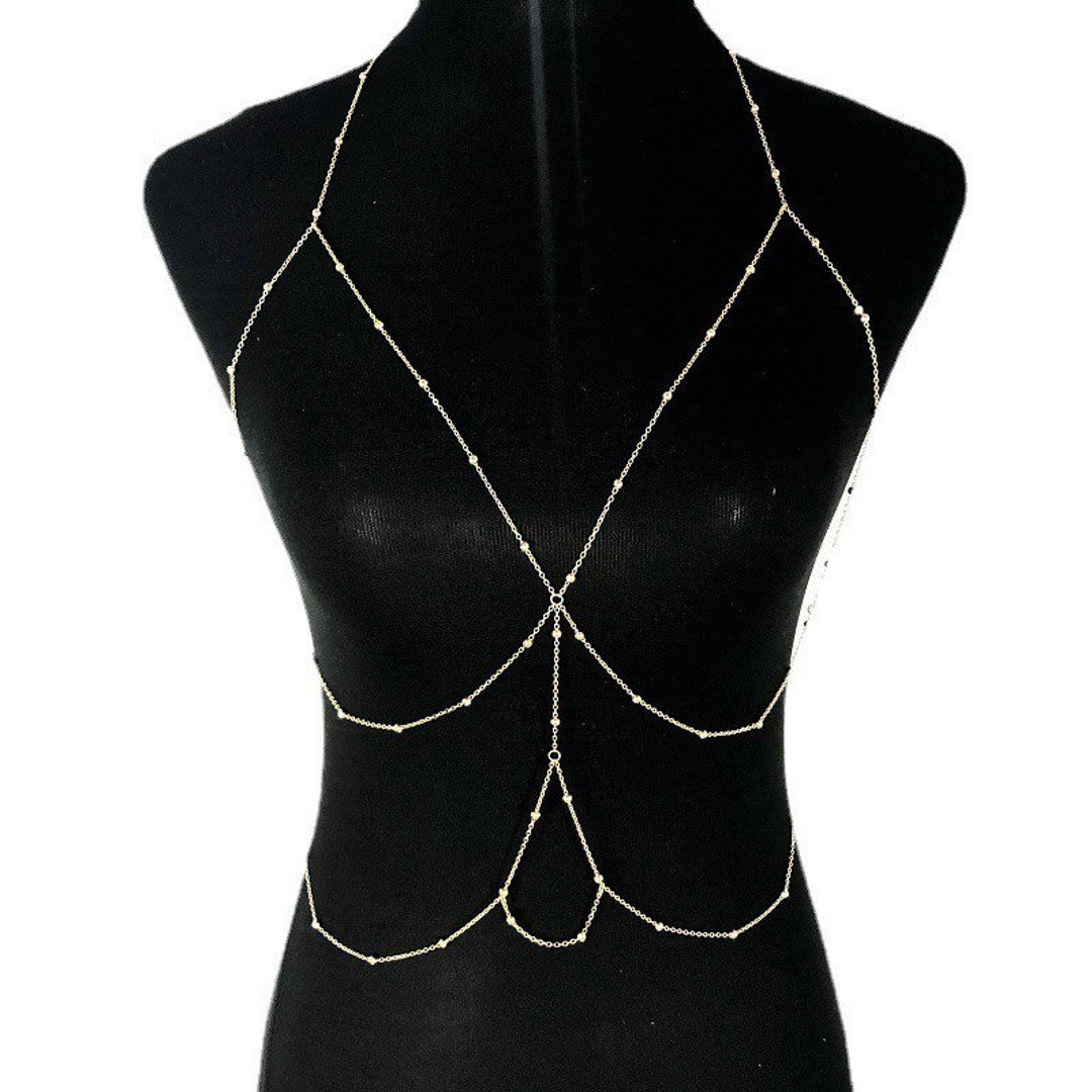 Double Layered Body Chain Etsy