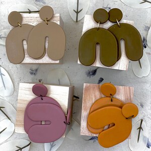 Arch Shape Big Earrings