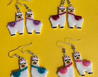 Handmade Llama Earrings