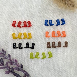 Custom Cowboy Chicken Earrings – Choose Your Boot Color! image 5