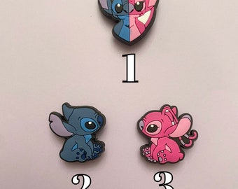 stitch croc charm