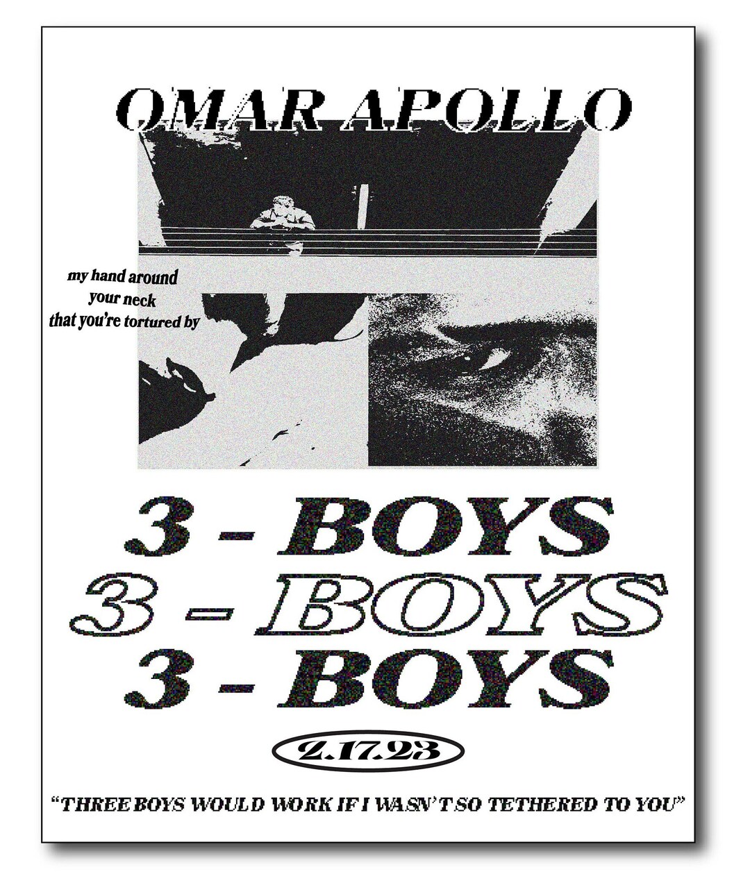 Omar Apollo 3 Boys Poster Etsy