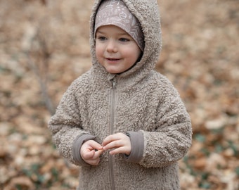 ¡Chaqueta teddy confeccionada en algodón orgánico!