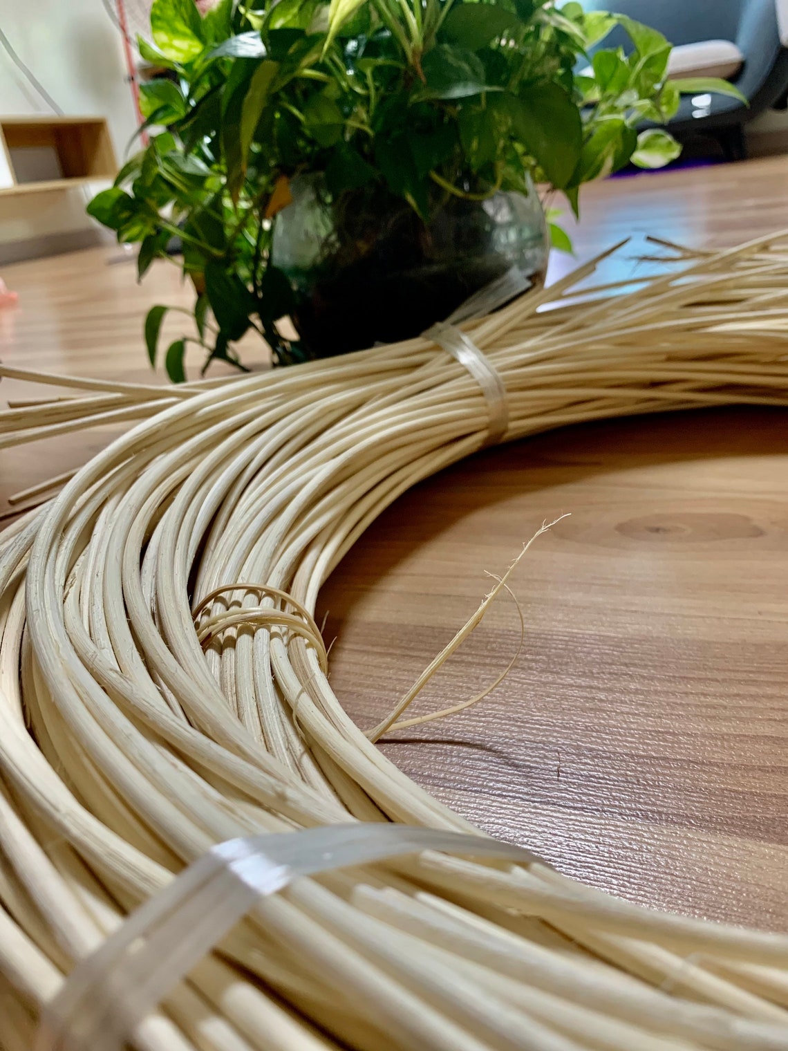 Rattan Spline/ Natural Rattan Core/ 4mm for Repair Chair/ Etsy