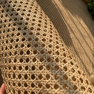 LOWEST PRICE 18”/20”/24”/36”/Natural Hexagon Rattan Cane Webbing Roll, Rattan for Cabinet, Rattan Console, DIY Projects