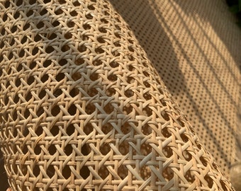 LOWEST PRICE 18”/20”/24”/36”/Natural Hexagon Rattan Cane Webbing Roll, Rattan for Cabinet, Rattan Console, DIY Projects