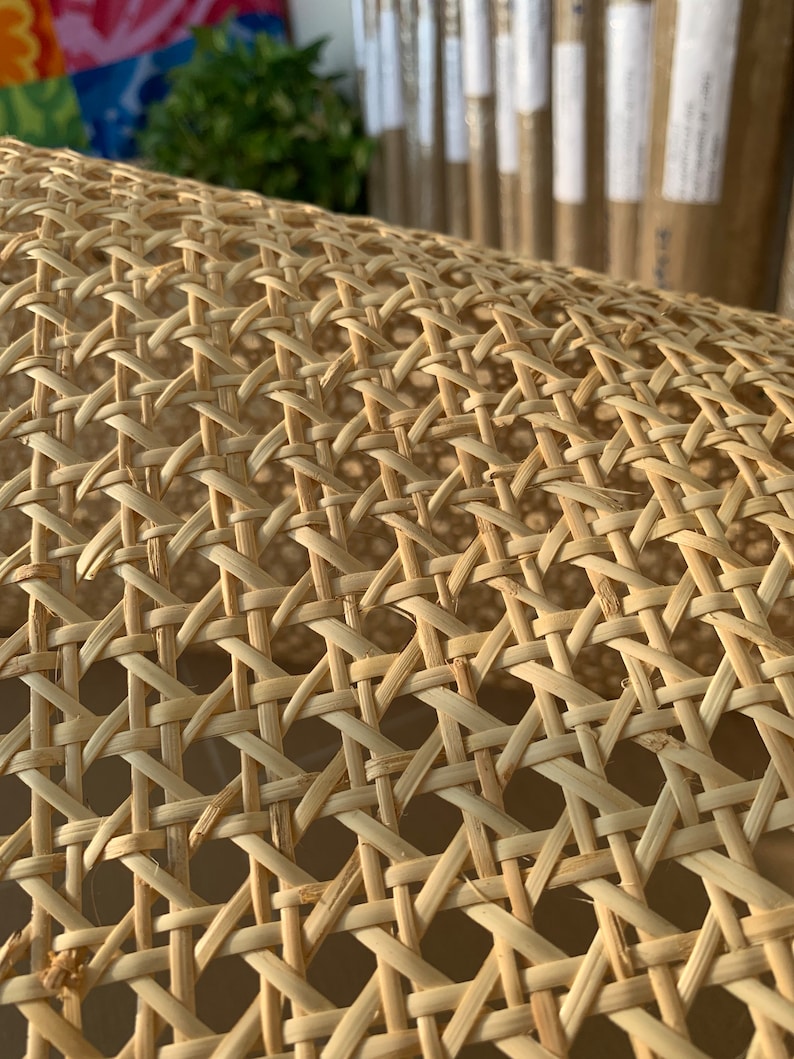 LOWEST PRICE 18/20/24/36/Natural Hexagon Rattan Cane Webbing Roll, Rattan for Cabinet, Rattan Console, DIY Projects image 3