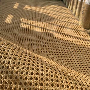 LOWEST PRICE 18/20/24/36/Natural Hexagon Rattan Cane Webbing Roll, Rattan for Cabinet, Rattan Console, DIY Projects image 4