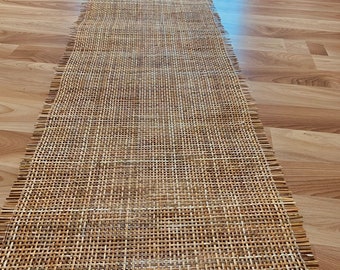 Width 18'' Natural Brown Radio/Square Rattan/ Rattan Cane Webbing, Woven Rattan Cane For Restoration/ Rattan Roll/ Dark Rattan Radio