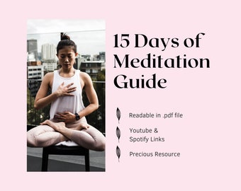 Meditation Guide for 15 Days With Audio Guide As PDF file