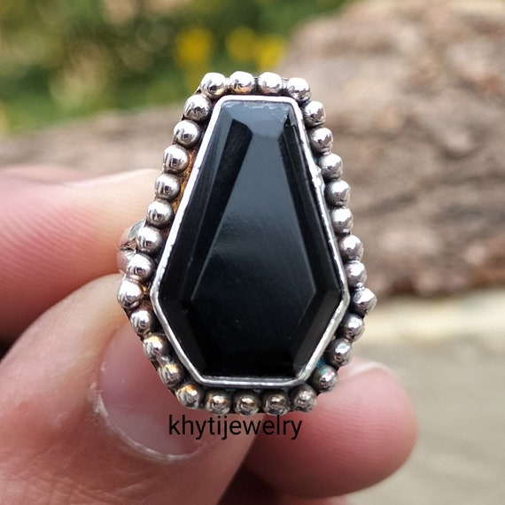 Etsy coffin deals ring